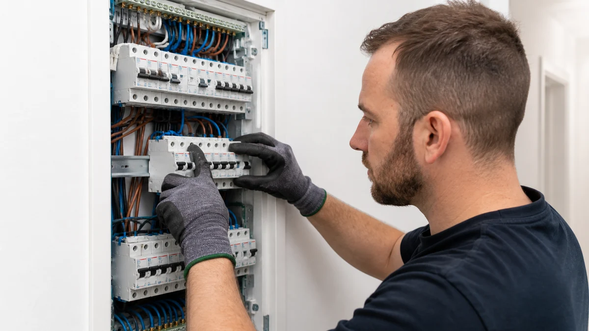 Sicherungskasten im professionellen Einsatz
